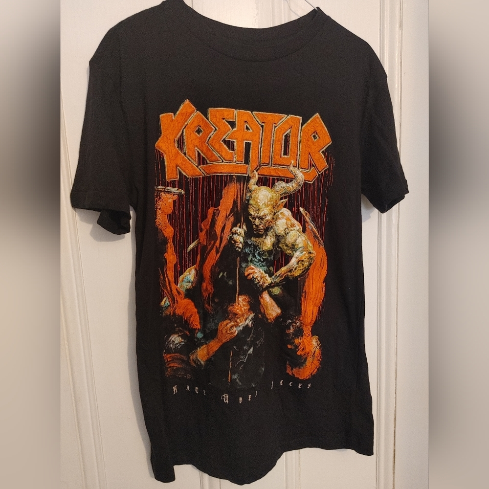KREATOR Hate Über Alles metal band shirt graphic tee album tour shirt Small 🔥🔥